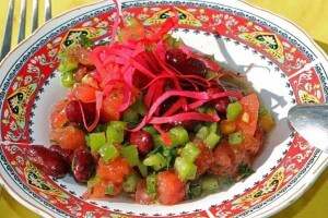 marokkanischer Salat im Riad La Maison Nomade Marrakesch